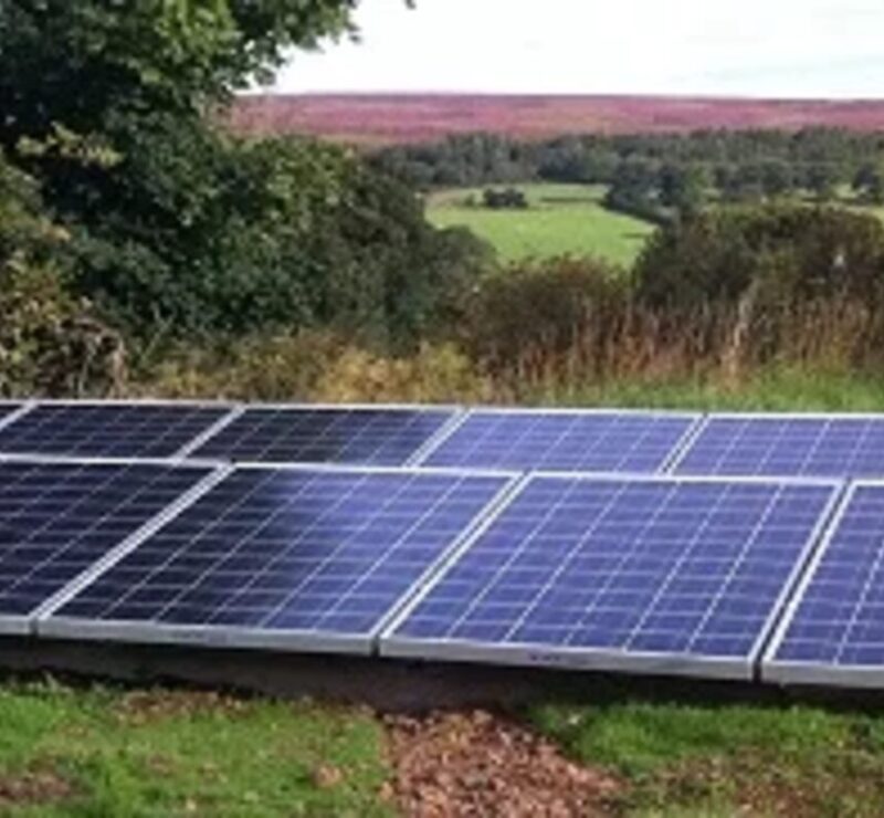 Ground mounted solar panels