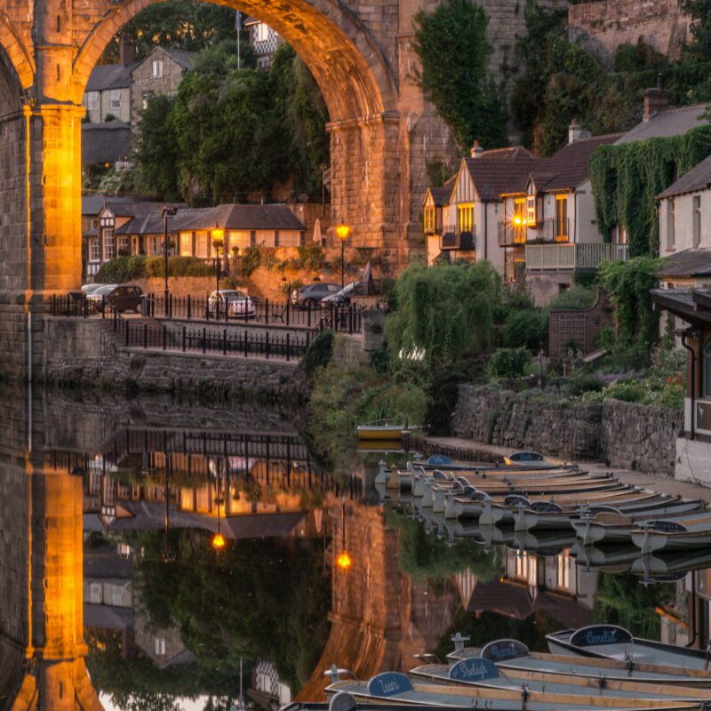 Knaresborough Bridge in the early evening