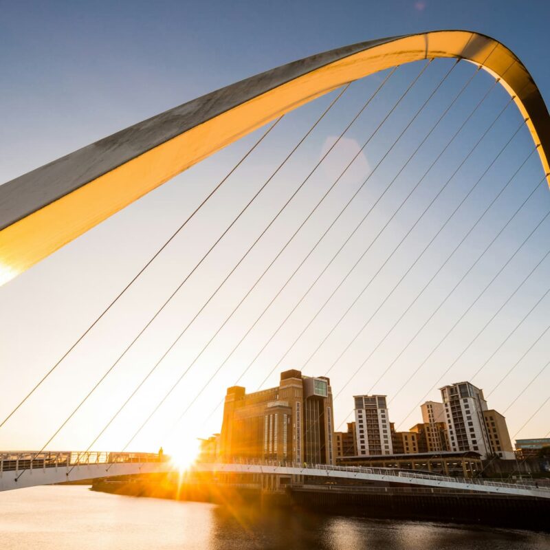 Tyne Bridge Newcastle at sunset