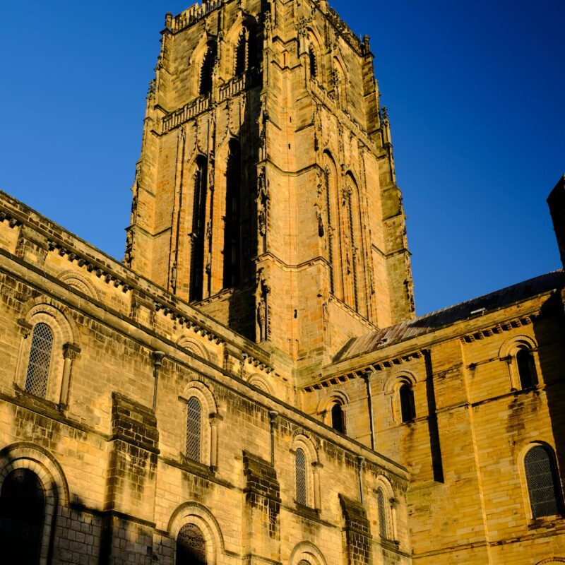 Durham Cathedral in sunlight