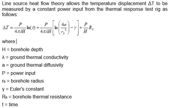 thermal response test calculations